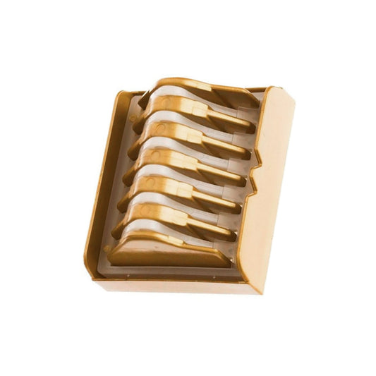 Caja Clip de Polimero Hem-o-lock XL Dorado,  genérico - 14 pzas