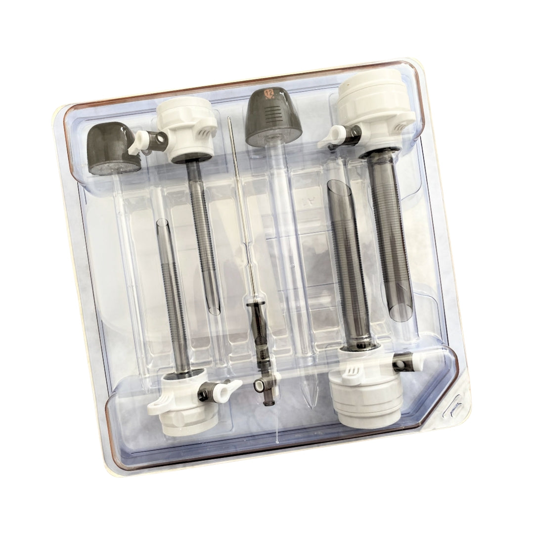 Trocar Kit Geyi, óptico, 6 pz (2x12mm, 2x5mm, 1E, 1A) GYTR-IV Kit F