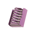 Caja Clip de Polimero Hem-o-lock - Morado (L), genérico - 14 pzas