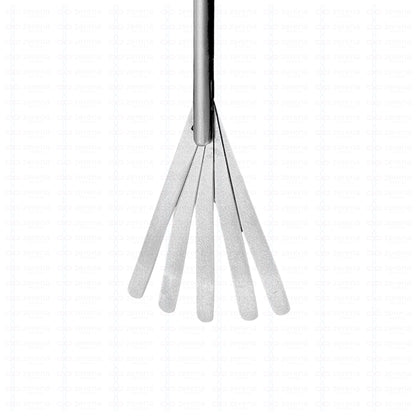 Retractor Hepático de 5 hojas sin maneral - θ5x330mm