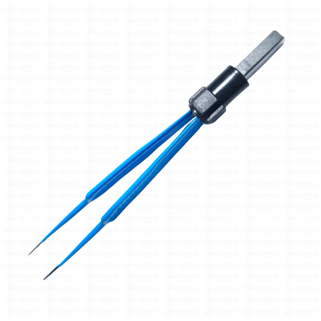 Set de Pinzas Bipolares 8 pzas + cable Non Stick cc Europea (Azul)